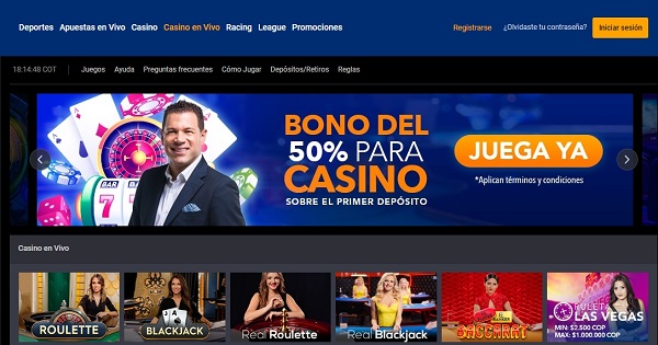 Yajuego Casino en vivo Colombia