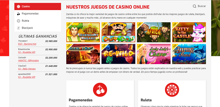 Zamba juegos de casino