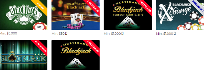 blackjack online en Rushbet