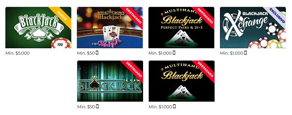 Blackjack Online de Rushbet