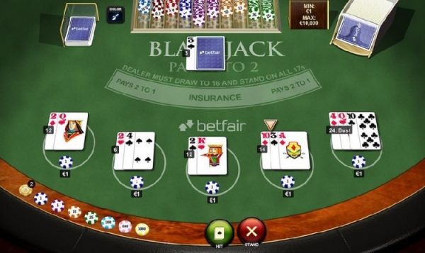 blackjack en betfair